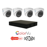 HiLook ColorVu Smart Hybrid 4MP 4 Camera IP Kit