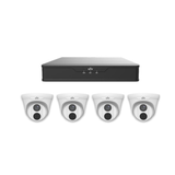 UniView 8CH PoE 4K NVR 2TB, 4 x 4MP Turret Cameras Kit