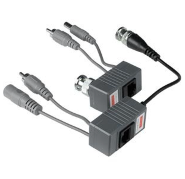 CCTV Balun Video & Audio with Power Connector