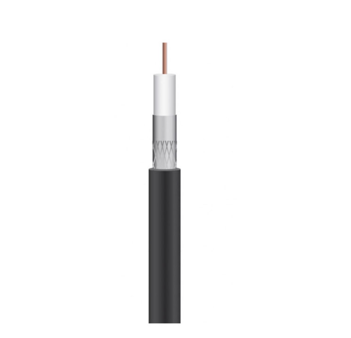 RG6 Coaxial Cable Black 100 Metre