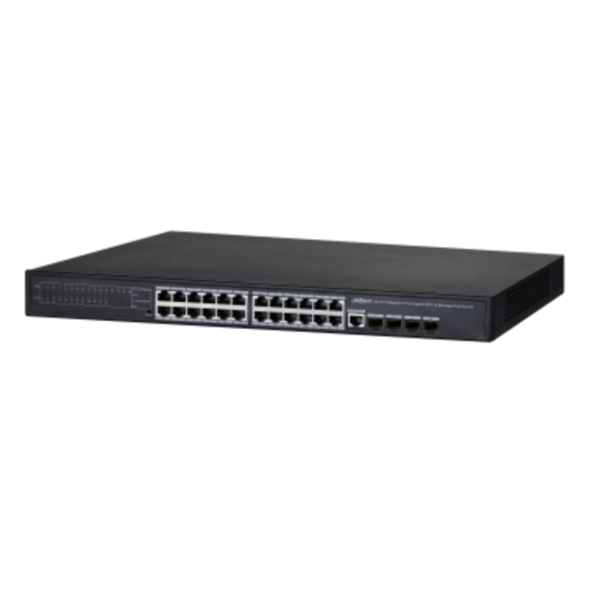 Dahua 24-Port Managed Gigabit Switch + 4 Uplink Gigabit