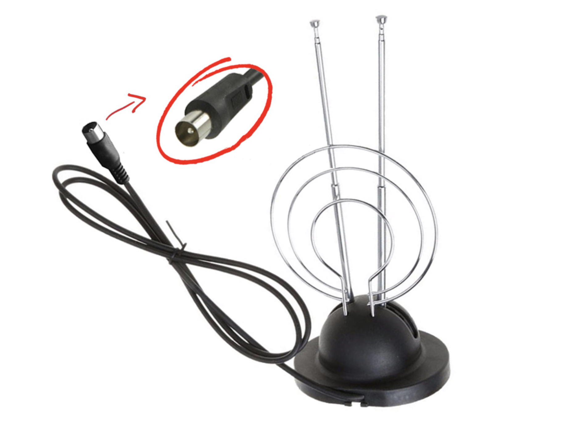 Antena Rabbit Passive Indoor TV Antenna (Rabbit Ears) – CTS Systems