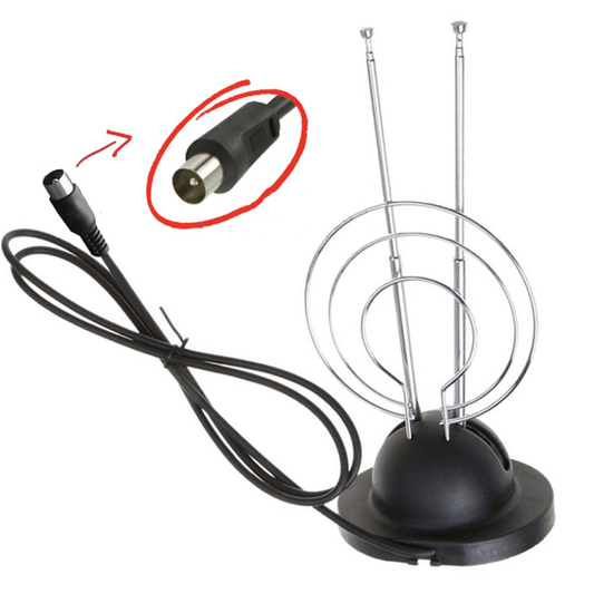 Passive Indoor TV Antenna (Rabbit Ears)