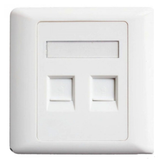 Twin RJ45 Face Plate