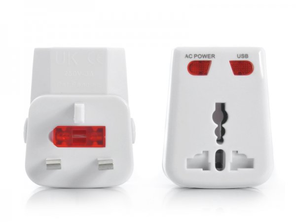 Universal Travel Adapter with USB Charging Port