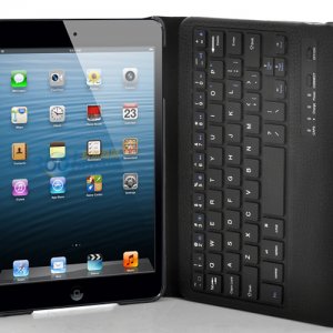 iPad Mini Case with Detachable Bluetooth Keyboard & 360 Rotating